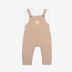 Set áo tay dài sợi tre và quần yếm BU Kyomi