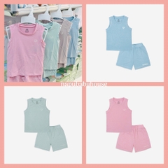 Bộ sát nách cổ tròn Molist Bu Baby