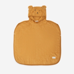 Khăn tắm dạng chui đầu tai gấu Cotton bông Bu Baby