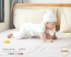 Romper cộc tay quần dài vạt chéo - Body cộc tay vạt chéo Cookie