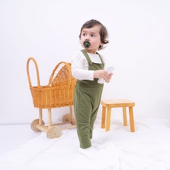 Set áo tay dài sợi tre và quần yếm BU Kyomi