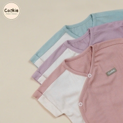 Romper vạt sóng - Body ngắn tay vạt chéo Cookie
