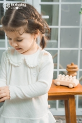 (12M-5Y) Bộ dài tay cổ sen gấu xoè Lenie cho bé gái - Bu Baby