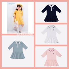 Váy dài tay sợi tre cotton Bu Ponie Bu Baby