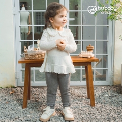 (12M-5Y) Bộ dài tay cổ sen gấu xoè Lenie cho bé gái - Bu Baby