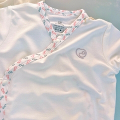 Bộ ngắn tay cài chéo Iconic BU Bambus BuBaby cho bé 0-6m