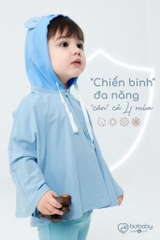 Áo choàng đa năng có mũ Bu Bamco - Bubaby
