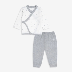 Bộ dài tay cài chéo Signature Bambus Bubaby