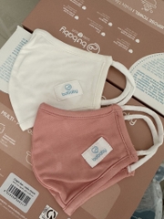 Set 2 khẩu trang cho bé vải sợi tre Bu Baby