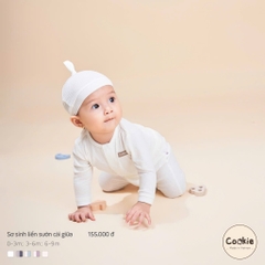 Mũ tròn sơ sinh 0-6m có chóp Cookie