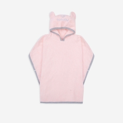 Khăn tắm dạng chui đầu tai gấu Cotton bông Bu Baby