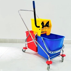 Xe vắt nước 2 ngăn khung inox