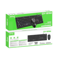 Combo bàn phím chuột văn phòng DEIOG DY-815T hàng chính hãng công thái học 1000DPI