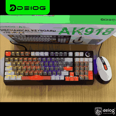COMBO BÀN PHÍM CHUỘT CÓ DÂY CHÍNH HÃNG DEIOG AK-918