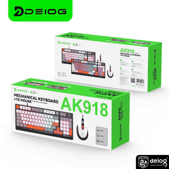 COMBO BÀN PHÍM CHUỘT CÓ DÂY CHÍNH HÃNG DEIOG AK-918