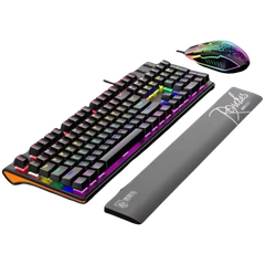 Combo Bàn Phím Chuột Gaming RGB Hàng Chính Hãng DEIOG M115 Có Dây Thiết Kế Độc Đáo Chống Nước Kèm Giá Đỡ Chống Mỏi