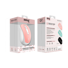 Chuột không dây bluetooth chính hãng DEIOG Q2 silent chống ồn gaming 1600DPI sạc pin