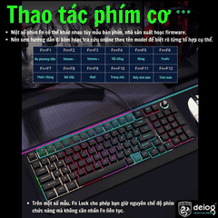COMBO BÀN PHÍM CHUỘT CÓ DÂY CHÍNH HÃNG DEIOG AK-918