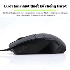 Chuột văn phòng chính hãng DEIOG DY-290 DPI công thái học làm việc chơi game dành cho laptop pc