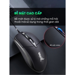 Chuột Máy Tính Chính Hãng Deiog DY F6 Quang Học Thiết Kế Nhỏ Gọn Ôm Tay DPI 1000 Làm Việc Chơi Game