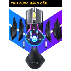 Chuột Gaming G7 Mouse App Macro chính hãng Deiog Led RGB 16 Triệu Màu DPI 6400 Dành Cho Game Thủ Thiết Kế Công Thái Học Mới