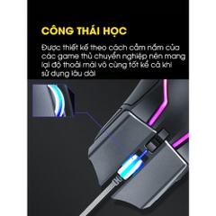 Chuột Gaming Chính Hãng DEIOG A5 Có Dây Cao Cấp Led RGB 7 Chế Độ Thiết Kế Hầm Hố Phù Hợp PC Laptop