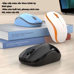 Chuột không dây gaming chính hãng DEIOG Q1 pin sạc 6 nút công thái học silent chống ồn wireless 5.3