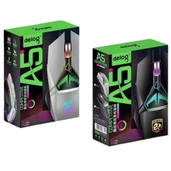 Chuột Gaming Chính Hãng DEIOG A5 Có Dây Cao Cấp Led RGB 7 Chế Độ Thiết Kế Hầm Hố Phù Hợp PC Laptop