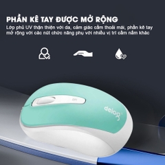 Chuột không dây bluetooth chính hãng DEIOG Q2 silent chống ồn gaming 1600DPI sạc pin