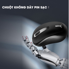 Chuột không dây bluetooth chính hãng DEIOG Q2 silent chống ồn gaming 1600DPI sạc pin