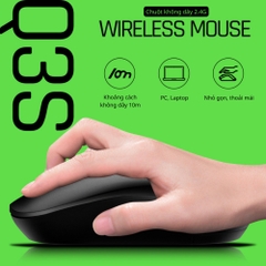 Chuột không dây chính hãng DEIOG Q3S wireless 2.4ghz không dây thiết kế nhỏ gọn DPI 1600