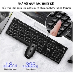 Combo Bàn Phím Chuột Không Dây Chính Hãng DEIOG V31 Wireless 2,4GHZ Làm Việc Văn Phòng Chơi Game Full Size 104 Key Mới 2024