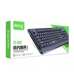 Bàn phím giả cơ chính hãng DEIOG DY808 có dây dành cho máy tính laptop thiết kế nhỏ gọn bỏ túi