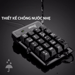 Bàn phím số mini máy tính chính hãng DEIOG DY-900 có dây cổng USB dành cho làm việc thu ngân , tính toán hàng chính hãng mẫu mới
