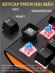 Combo Bàn Phím Chuột Gaming RGB Hàng Chính Hãng DEIOG M115 Có Dây Thiết Kế Độc Đáo Chống Nước Kèm Giá Đỡ Chống Mỏi