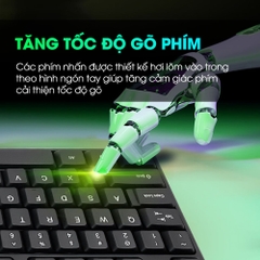 Combo bàn phím chuột máy tính có dây chính hãng DEIOG DY-813S full size 104 key văn phòng gaming thiết kế thoải mái