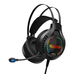 Tai nghe chụp tai gaming chính hãng DEIOG E8150 có dây thiết kế công thái học âm thanh vòm 3D mic chống ồn led RGB cho game thủ