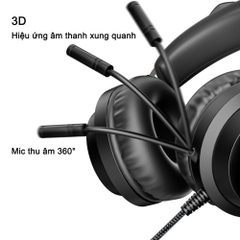 Tai Nghe Chụp Tai Gaming Chính Hãng Deiog E8450 Phiên Bản 5.3 Giả Lập 7.1 Có Mic Cho Máy Tính Laptop Âm Thanh Sống Động