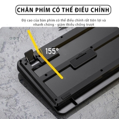 Combo bàn phím chuột văn phòng chính hãng DEIOG DY 817S có dây chống nước giả cơ cho làm việc và chơi game