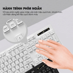 Combo bàn phím chuột máy tính chính hãng DEIOG DY 912 có dây full size 104 key gõ phím nhanh chống nước tốt giả cơ gaming văn phòng 2024