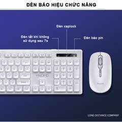 Combo bàn phím chuột máy tính chính hãng DEIOG DY 912 có dây full size 104 key gõ phím nhanh chống nước tốt giả cơ gaming văn phòng 2024