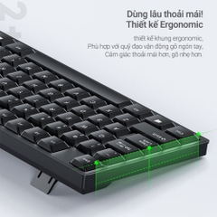 Combo Bàn Phím Chuột Văn Phòng Chính Hãng DEIOG DY 818 Có Dây Chống Nước Thiết Kế Khay Đựng Bút Đa Năng