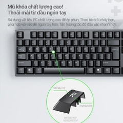 Combo Bàn Phím Chuột Văn Phòng Chính Hãng DEIOG DY 818 Có Dây Chống Nước Thiết Kế Khay Đựng Bút Đa Năng