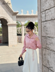 Quần gold suông đắp chéo 2 nút