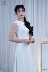 Chân váy lụa HK dáng dài LAVE6