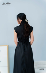 Đầm midi lụa ý tay hến