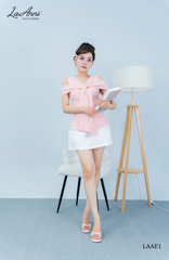 Áo peplum rút dây vai dáng xòe LAAE1