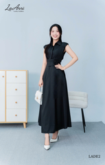 Đầm midi lụa ý tay hến
