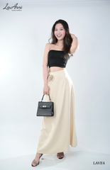 Chân váy lụa dài đính hoa LAVE4