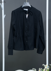 Sơ mi xếp li cổ V LAAE9